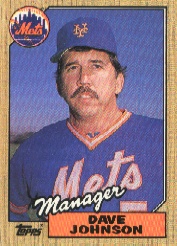 1987 Topps Baseball Cards      543     Dave Johnson MG